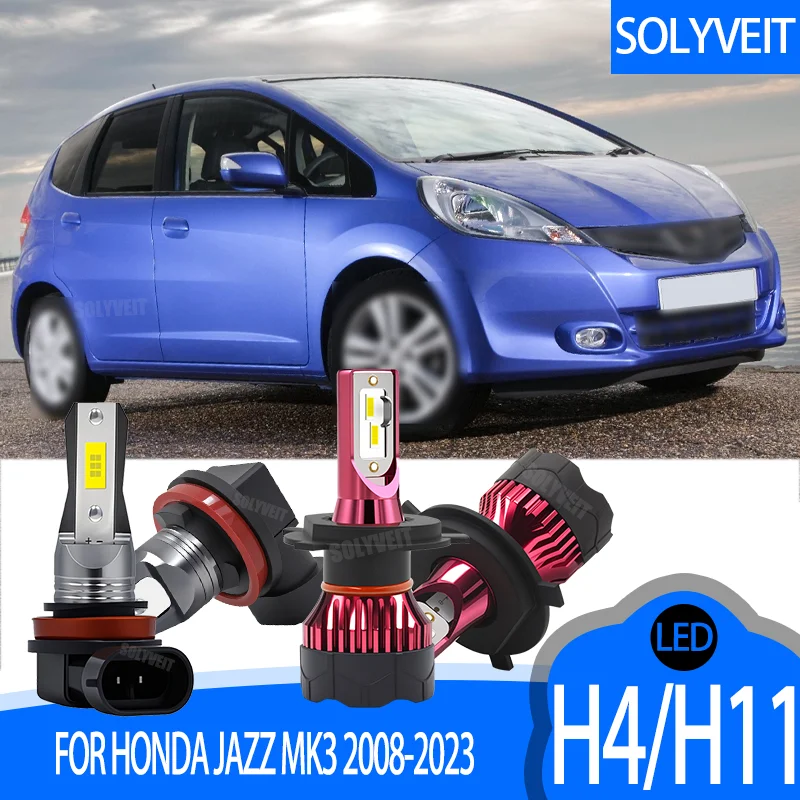

H4 H11 LED Headlight HI/LO Beam Foglamp Bulbs Easy Handling FOR Honda Jazz MK3 2008-2016 2017 2018 2019 2020 2021 2022 2023