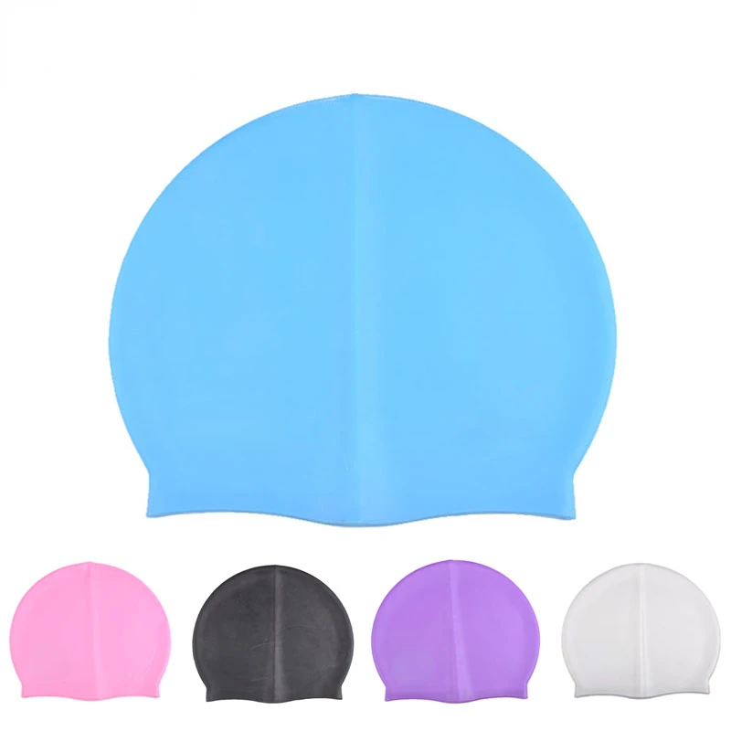 Adult Silicone Swimming Cap Rubber Silicone Men Women Waterproof petal Swim Pool Caps protect Teens Diving Hat  for swiming