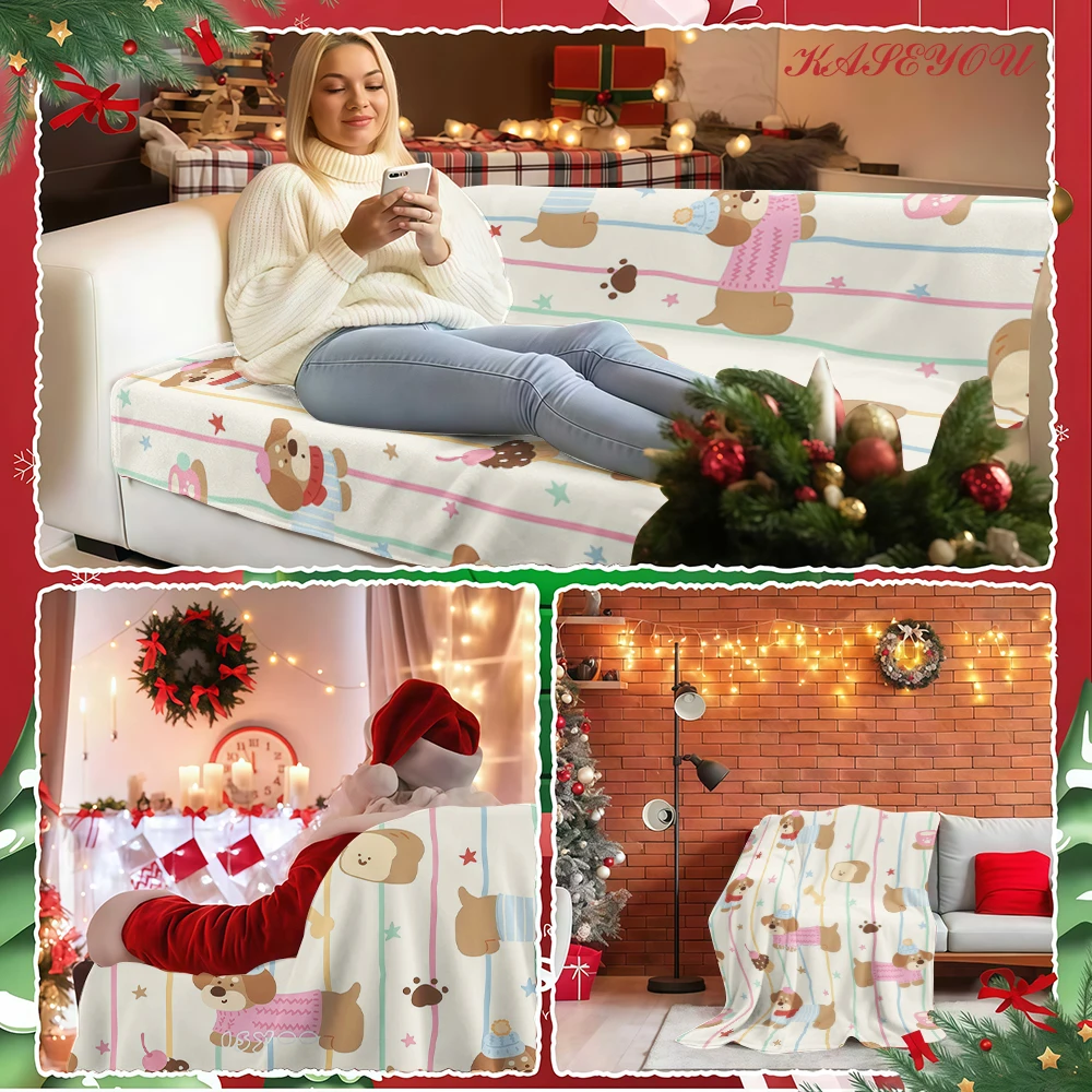 Cute Character Incredibly Soft Fuzzy High-Quality Lightweight Blanket Great for Black Friday Cyber Monday Holiday Deals