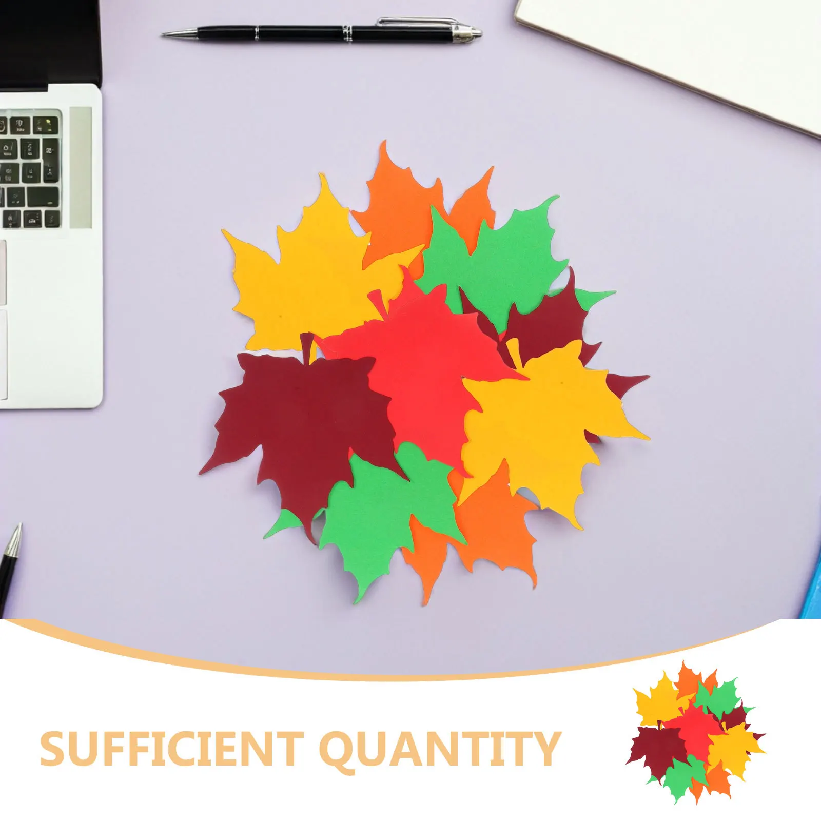 150 قطعة من أوراق القيقب المجوفة لوحة الإعلانات زينة الخريف أوراق ملصقات الخريف ورقة الزخرفية انقطاع