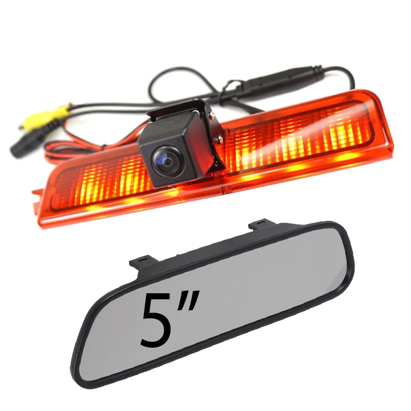 HD CCD ضوء الفرامل الرؤية الخلفية عكس الكاميرا ل Volkswagen VW caddy 2013- 2015 كاميرا لموقف السيارات مع شاشة السيارة