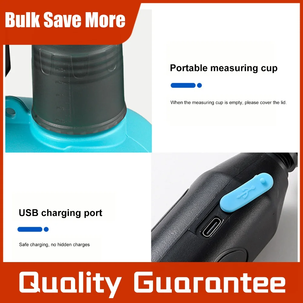 4 Gallon/15L Electric Backpack Garden Sprayer with Shoulder Strap Rechargeable Battery Powered Sprayer for Garden/Lawn/Orchard