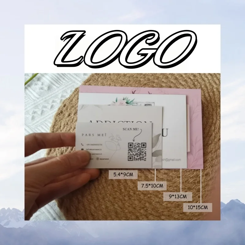 

Изготовленные на заказ открытки с благодарностью, визитная карточка, полноцветная двусторонняя печать, подарочная декоративная карта, индивидуальный логотип, свадебное приглашение