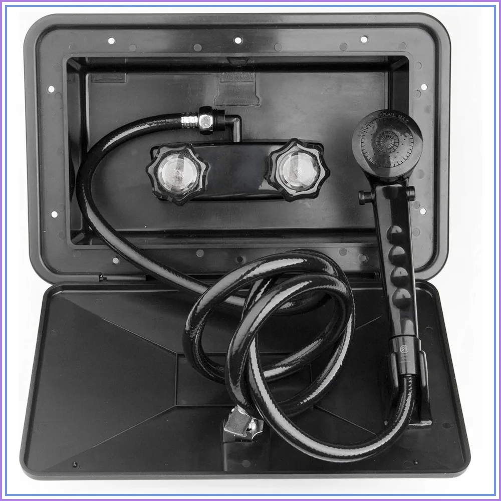 

Weatherproof Exterior Shower Box Kit with Lock and Key for RV