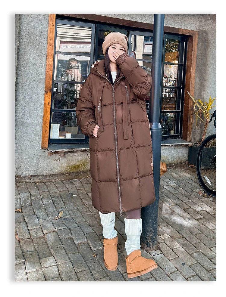 

Parka Fur Coat Womens Letter Print Word Design Text Pattern Alphabet Decoration Writing Motif Message Display Language Show Vibe