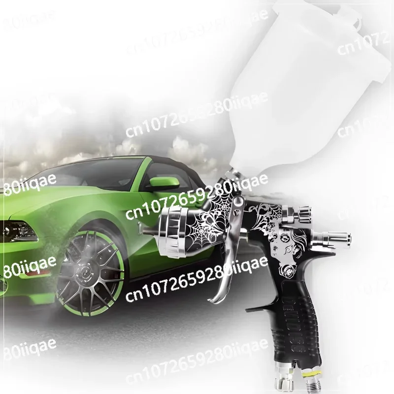 DEVIDISS PRO 600ml 1.3tip Pro Air Hvlp Car Paint Gun Gravity Pro Strap