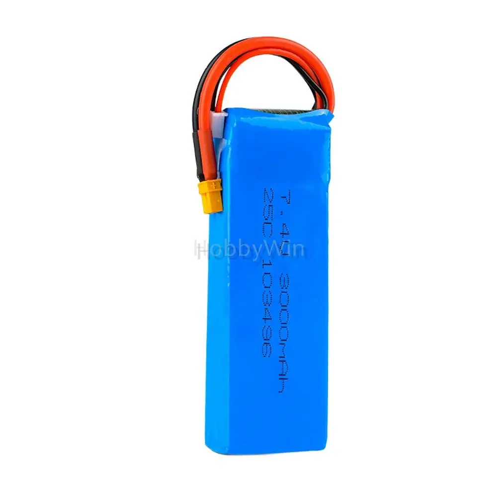 

7.4V 2S 3000mAh 25C LiPo Battery XT30 fit for MJX B6 B8 Quadcopter Aircraft