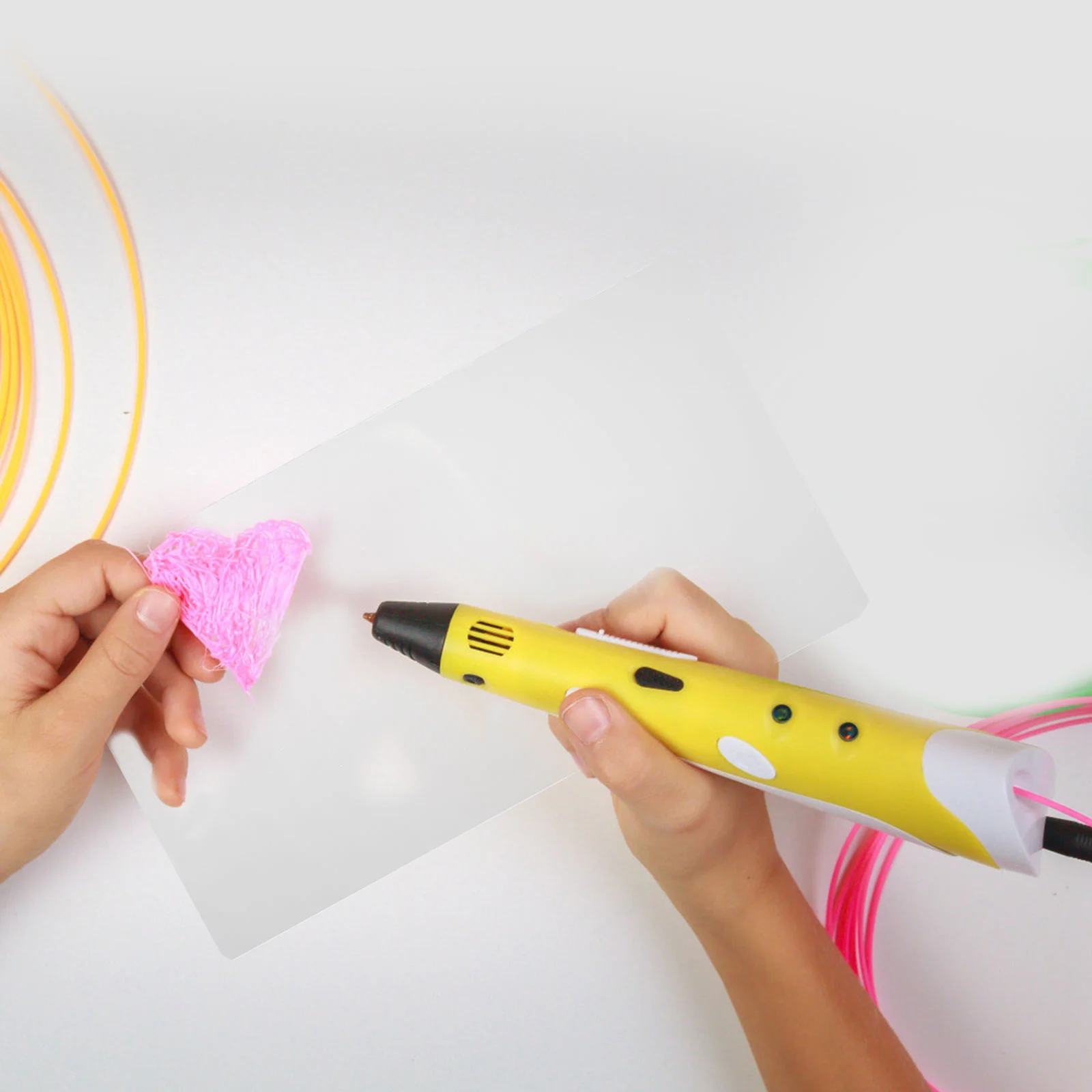 Outil de dessin stylo imprimé 3D, planche à copie, accessoires de tablette, pochoirs en Pvc blanc pour enfant