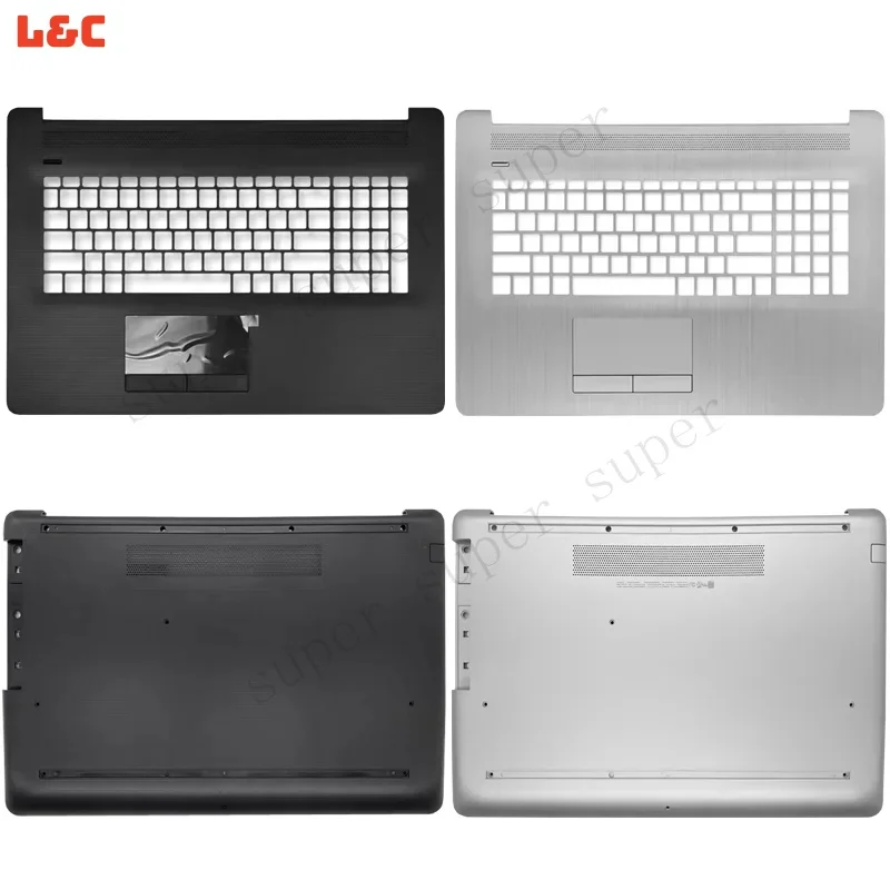 New Bottom Case For 17-CA 17-BY 17-CR 17Q-CS 470 G7 TPN-I133 Laptop Top Lower Palmrest  Replace Parts Silver Black L22508-001