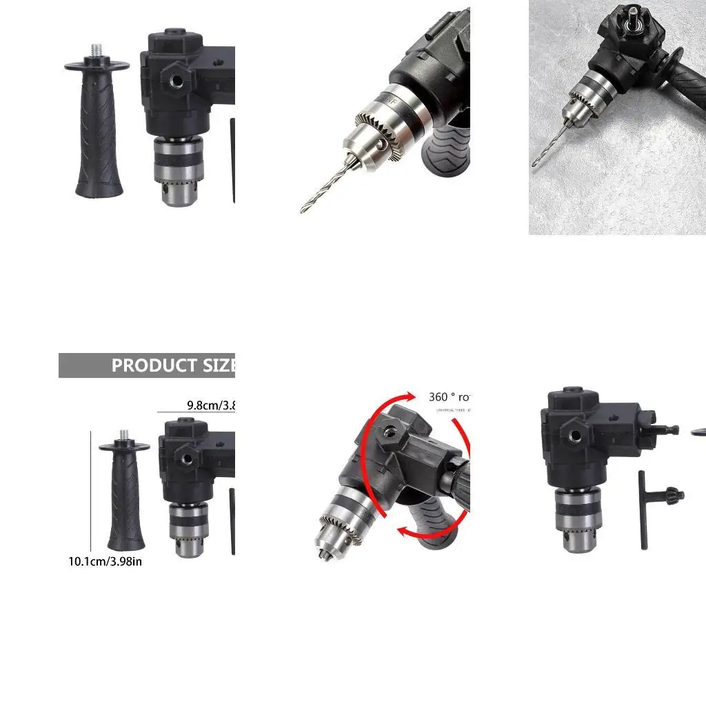 

652F Powerful Electric Screwdriver Socket Adapter Drill Bit Corner ABS Handle Small Space Available Electric Hand Drill
