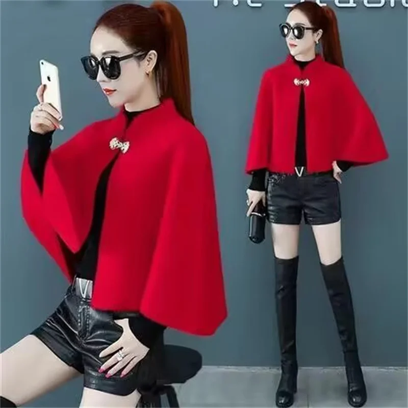 

Women Imitation Mink Velvet Sweater Coat Autumn High End Embroidered Shawl Cardigan Elegant With Cheongsam Cloak Knitted Jacket