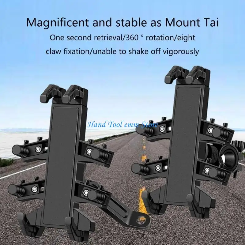 

H37F Easy Install Phone Cradle for Motorcycles and Bike Shock Resistant Phone Mount