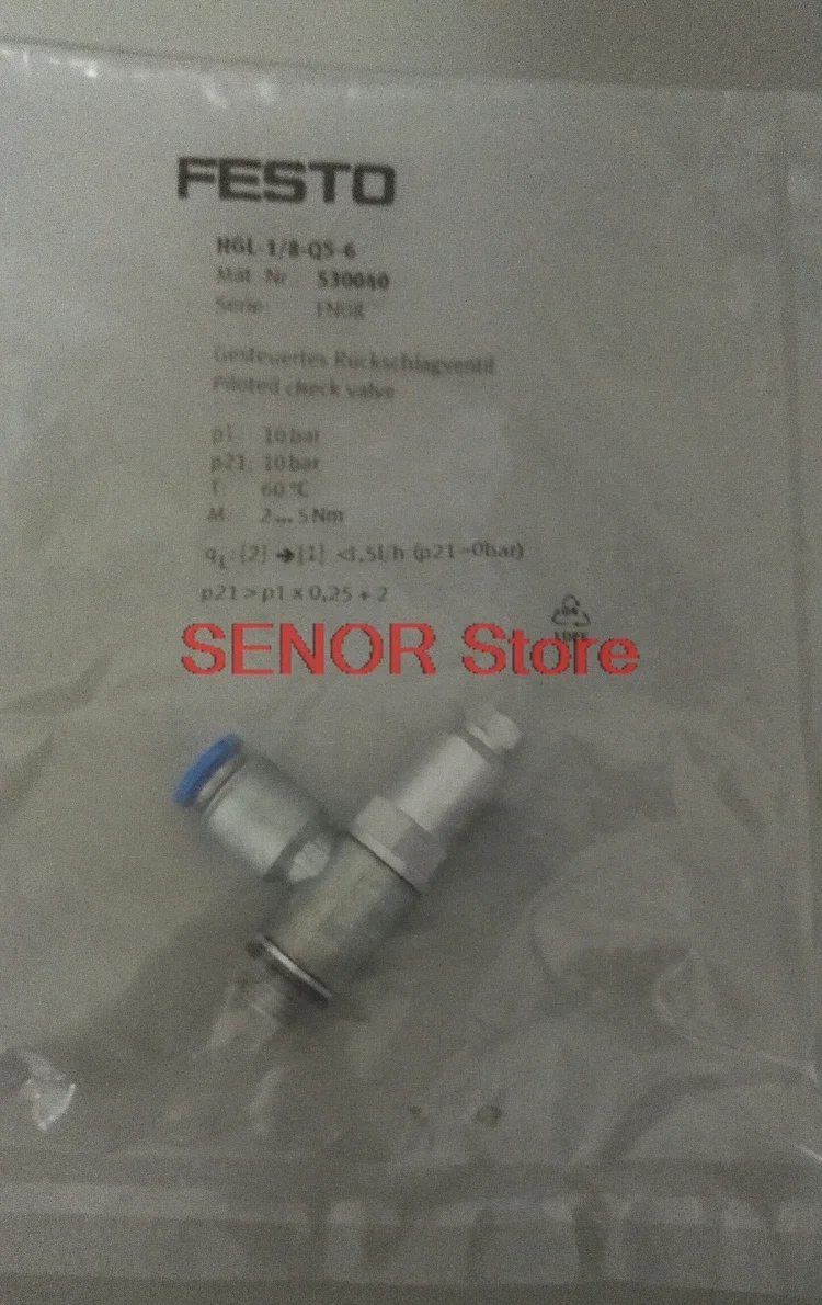 New original pilot operated check valve HGL-1/8-QS-6 530040