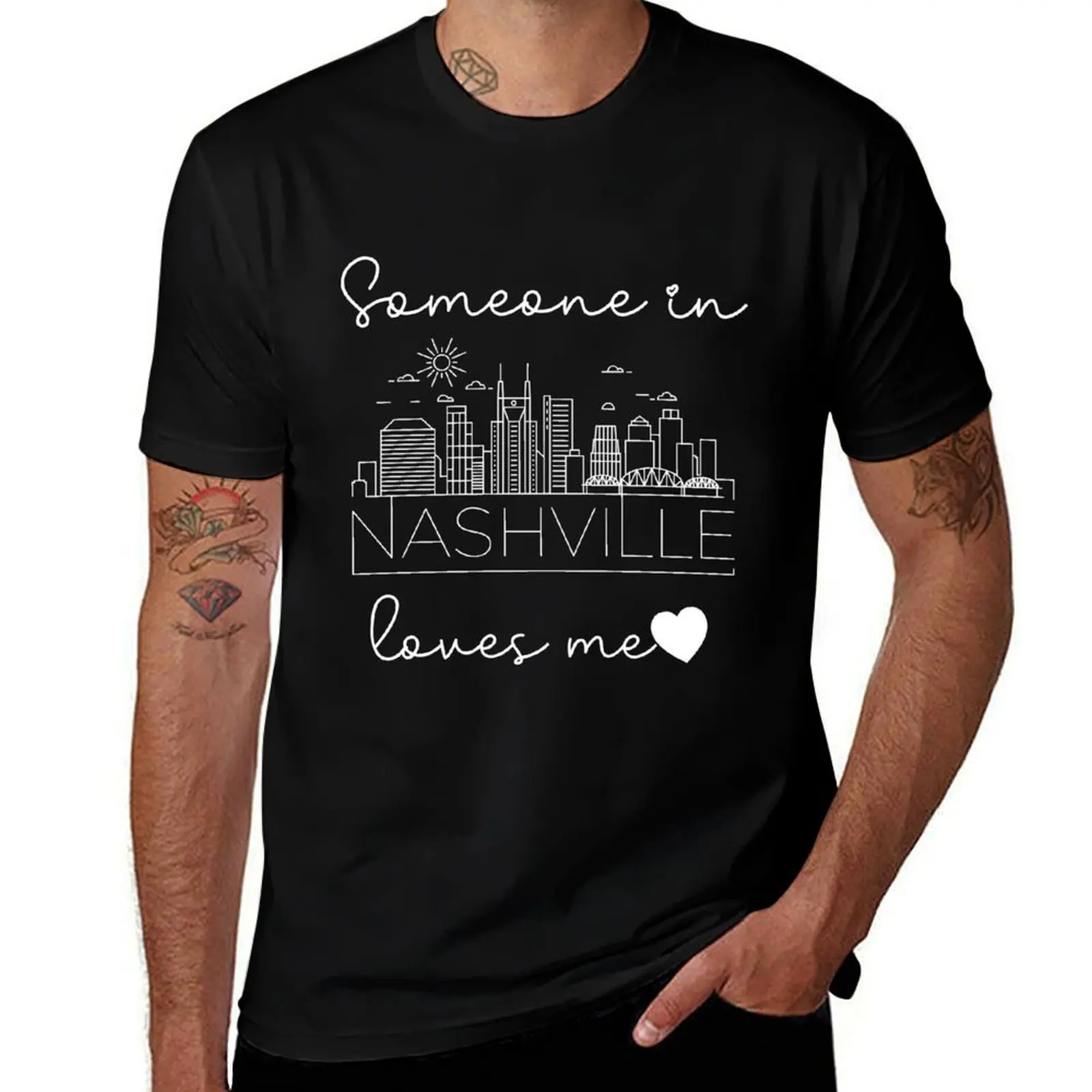 

Someone In Nashville Loves Me T-Shirt Anime t-shirt animal prinfor boys tshirts personalised t shirts for men pack