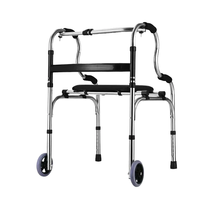 

Elderly walker walking cane walker with casters, rehabilitation center auxiliary help handrail walker