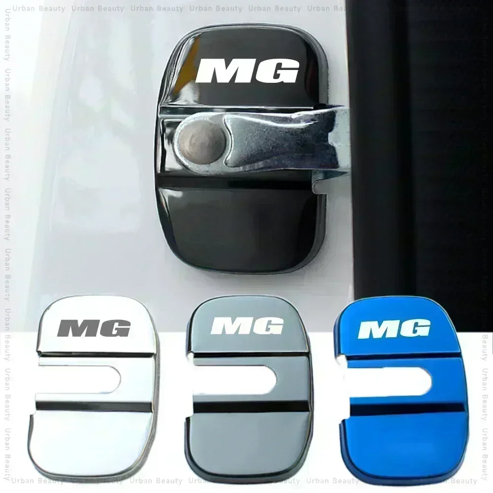 Car Door Lock Cover Auto Emblems Case for MG GT GS HS MG3 MG 4 EV MG5 MG6 MG7 RX5 RX8 TF V80 ZS Whale one Car Styling Accessorie