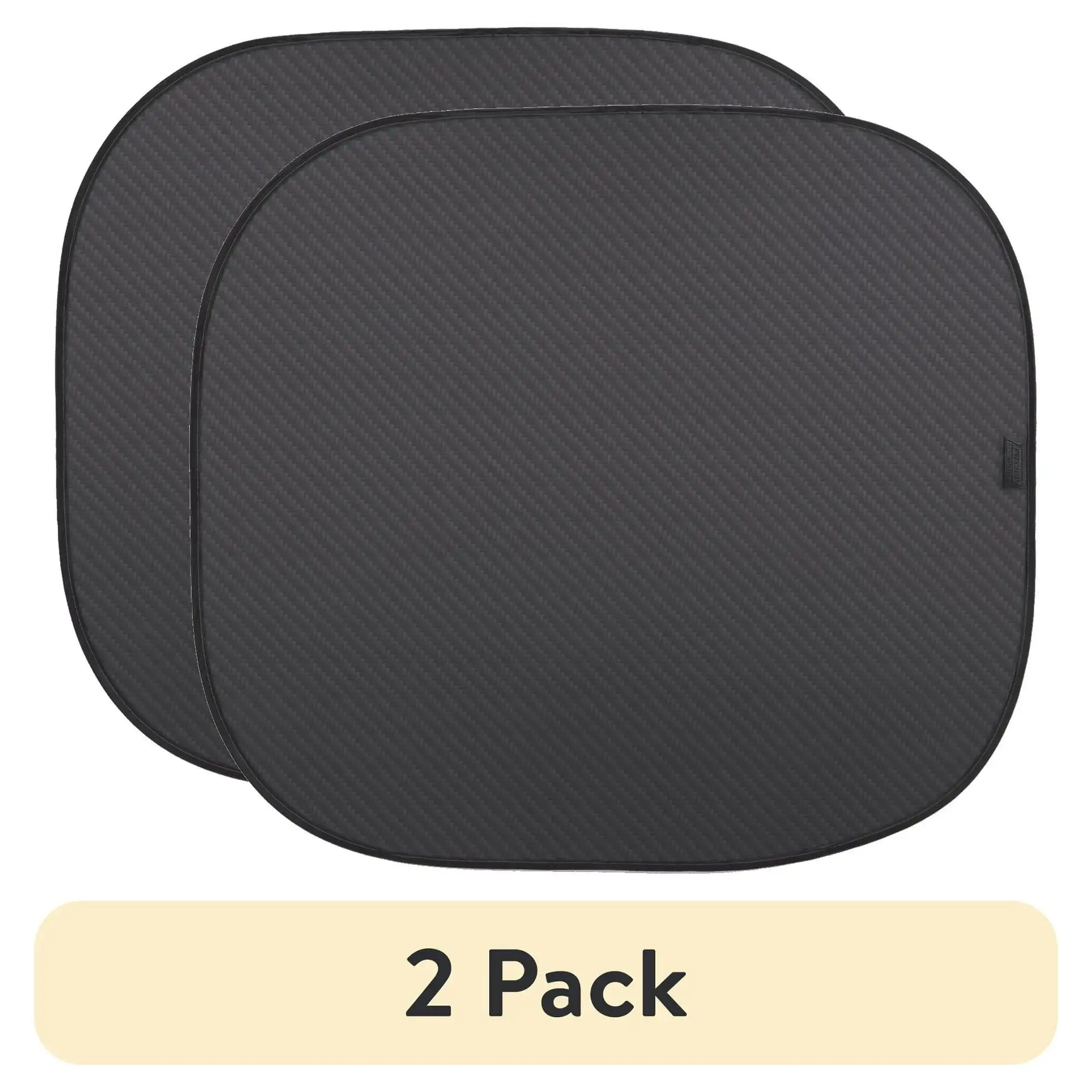 

(2 pack) Genuine Dickies Universal Auto Twist Sunshades, Smoke Charcoal, Pack of 2, 3002990