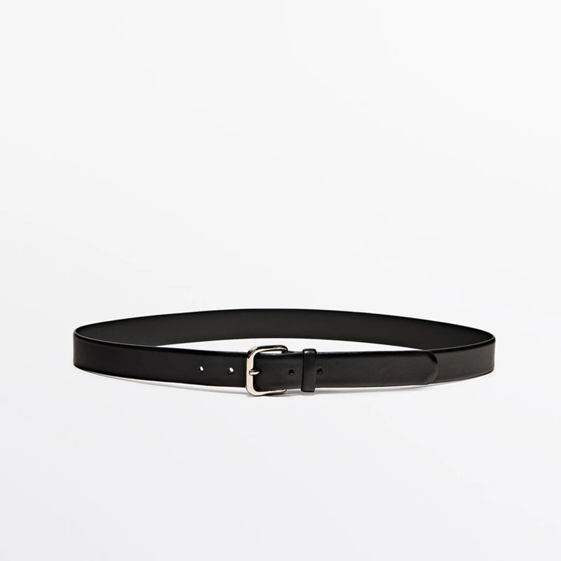 Ceinture fine en cuir véritable pour femmes, accessoires de mode décontractés, ceinture design de luxe, corset coréen, structure en métal réglable, nouveau, 2025