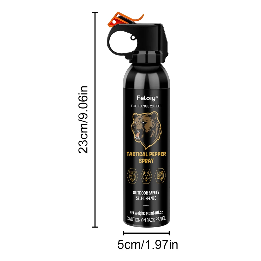 330ML Bear Spray, Long-distance Anti-fog, Fast and Accurate Aiming, Reliable and Durable
