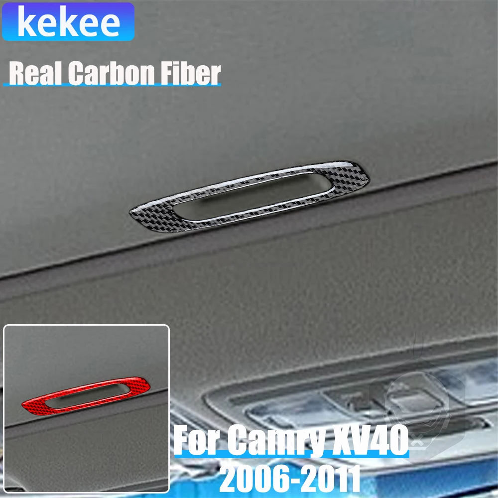 

Real Carbon Fiber Car Accessories Sunroof Handle Cover Soft Sticker For Toyota Camry 6th Gen XV40 2006 2007 2008 2009 2010 2011
