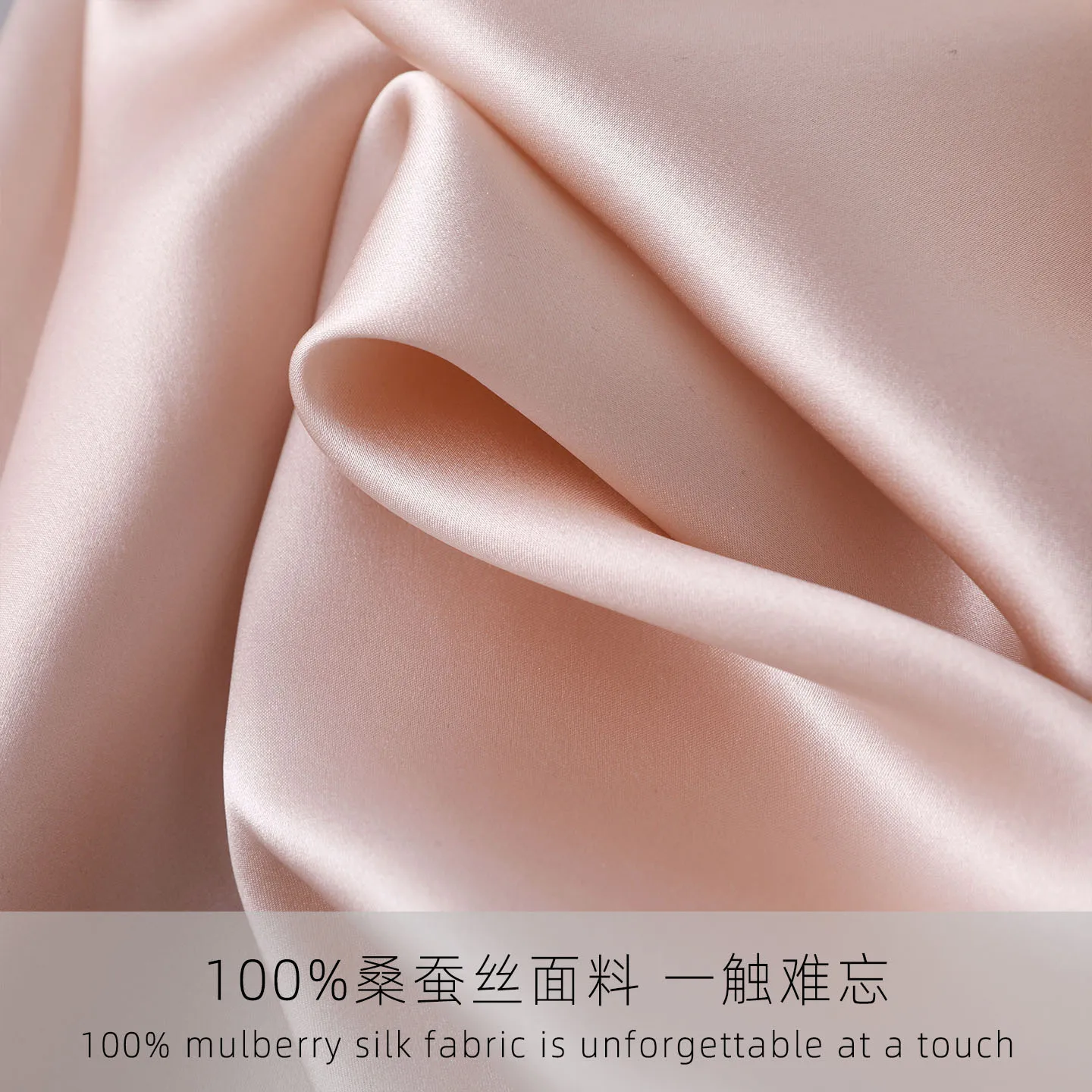 One Size Fits Up To 160lbs Premium pearlescent satin 100% mulberry silk nightdress, silk skin-friendly, comfortable V-neck skirt