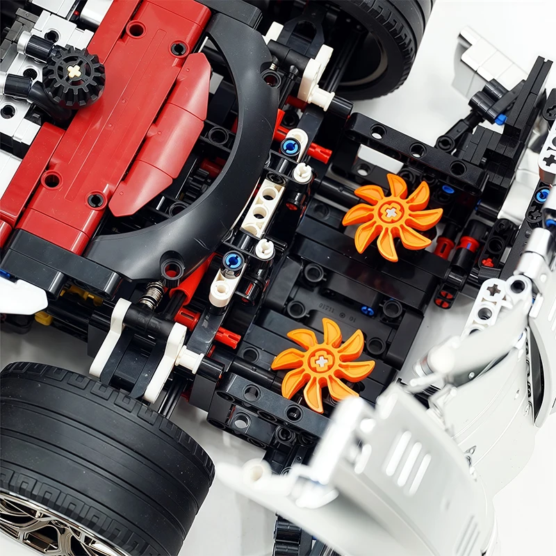 JIESTAR JJ9210 Argento Auto Sportiva Hypercar Modello Building Blocks Mattoni Puzzle Assemblaggio Giocattolo Per Bambini Compleanno Regalo Di Natale Per Bambini