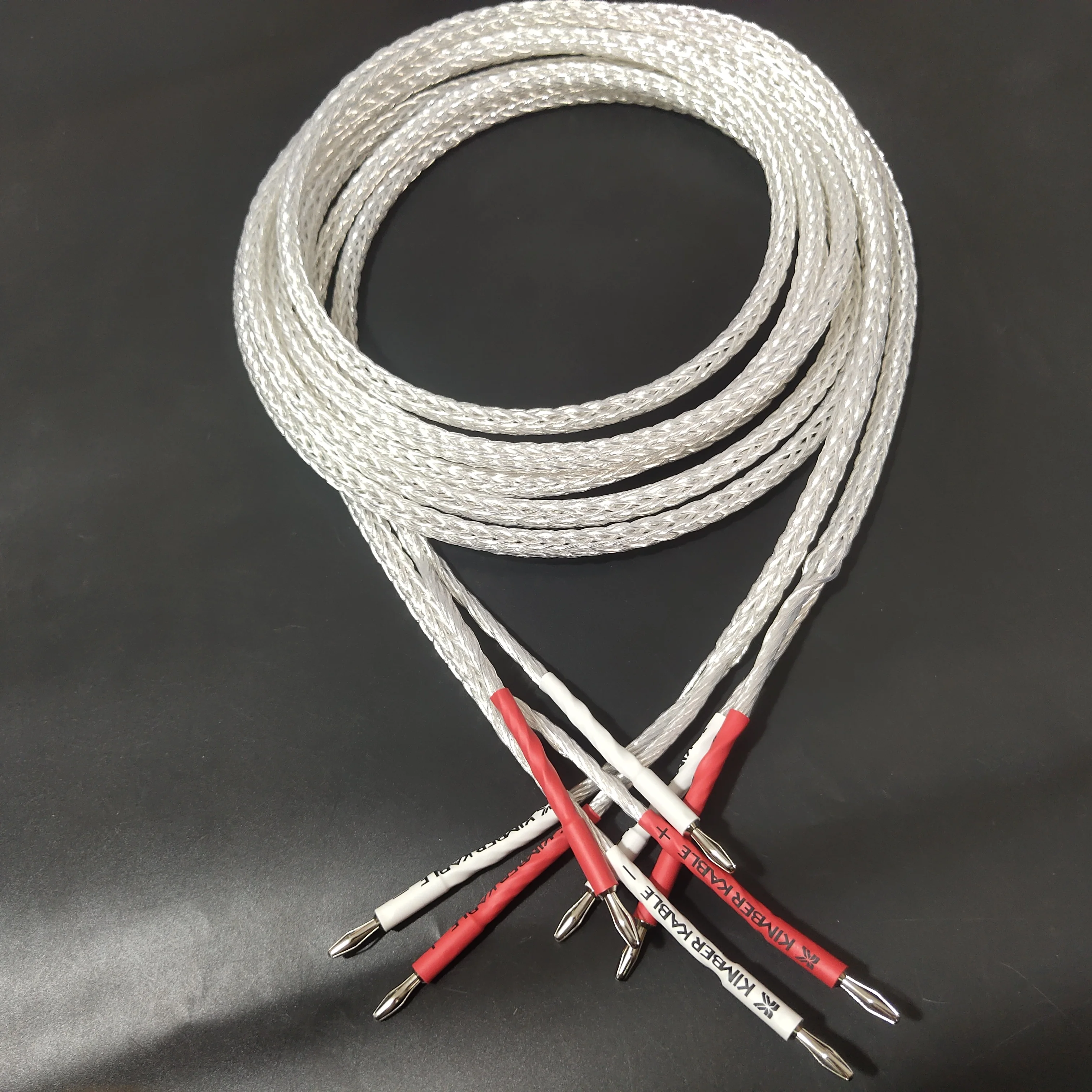 ZUIDID HiFi 8AG sterling silber lautsprecher audio kabel neue 1 paar 16-core Lautsprecher Kabel Draht Für Hallo-fi Systeme 5