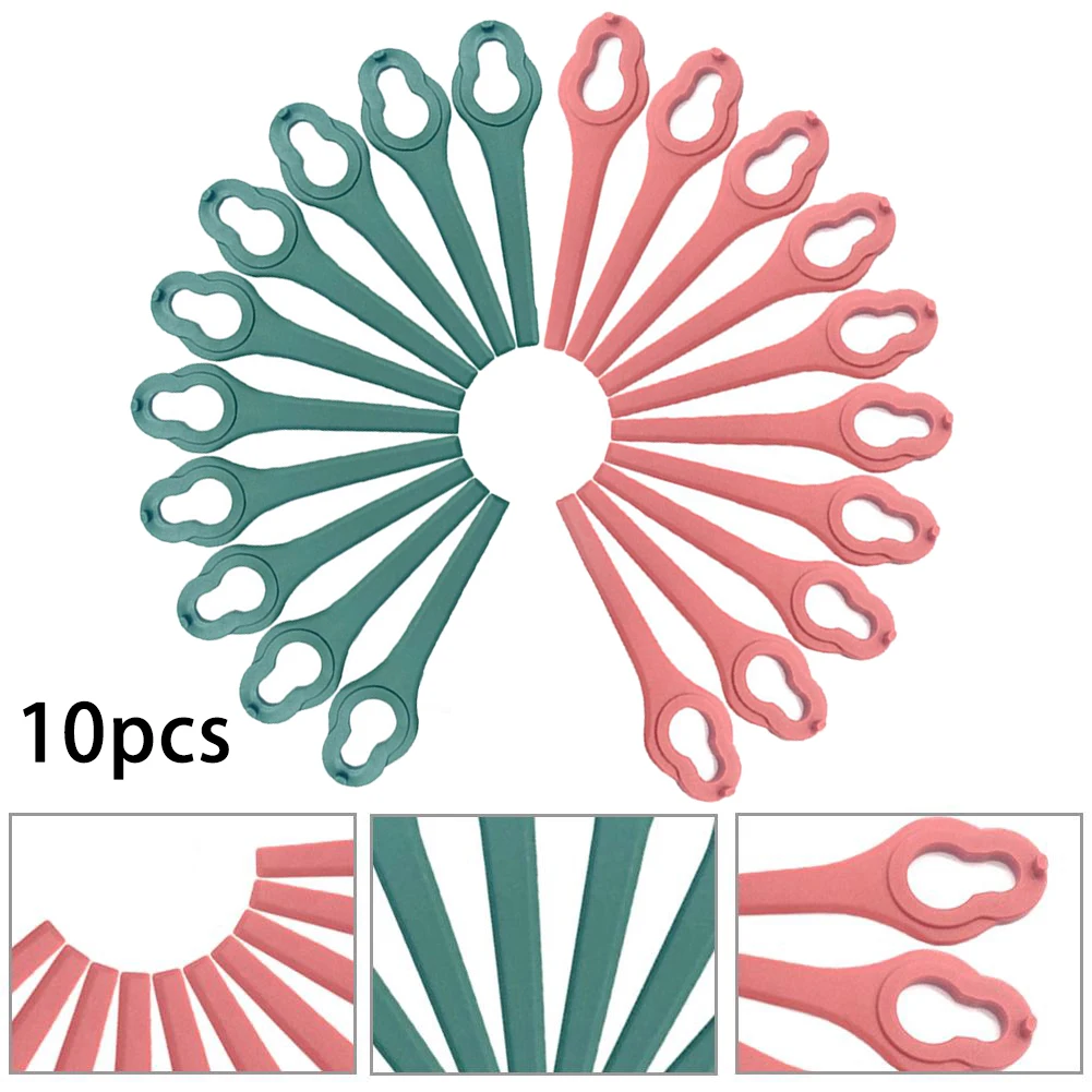 10PCS Grass Strimmer Plastic Blades For Aldi Ferrex FAR 20-1 20V/40V Cordless Lawn Mower Brush Cutter image 5
