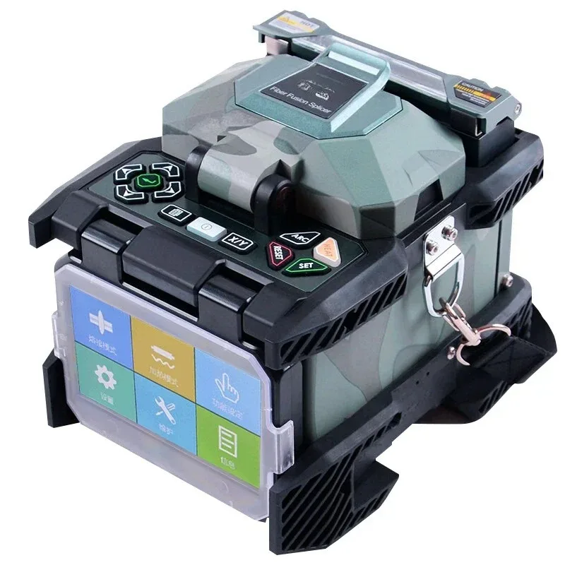 Field Machine 6481 A9 Six Motors Camouflage Color Touch Screen Splicing Machine Optical Fiber Fusion Splicer