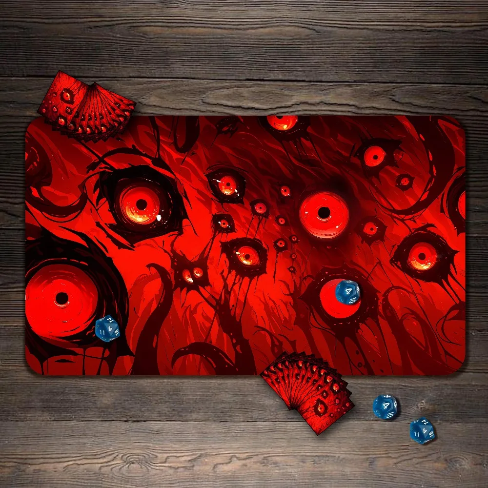 TCG Playmat, Evil Eye Mat, TCG/Mtg Playmat with Zones, Custom Play Mat, Table Top Gaming Gifts alfombrillas para escritorio