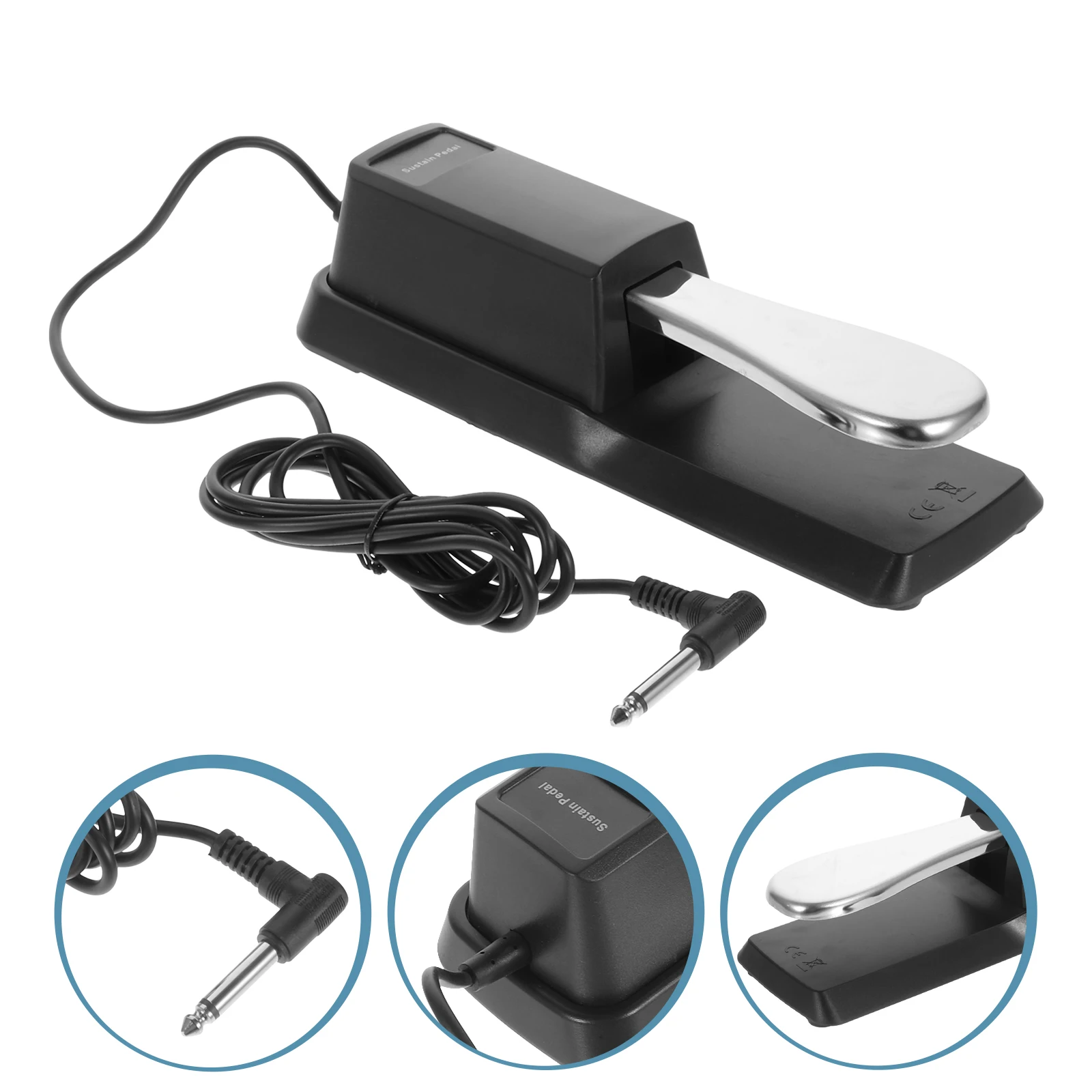 

1PC Piano Damper Pedal Universal Sustain Pedal Synthesizer Damper Pedal Electronic Piano Electronic Keyboard Sustain Foot Pedal