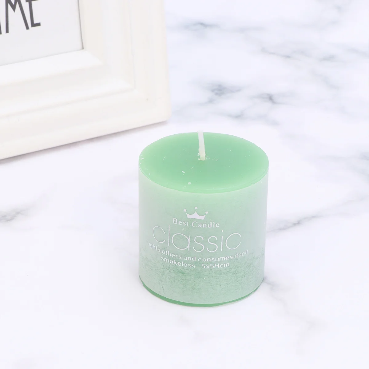 

6pcs Birthday Candles Scented Smokeless Aromatherapy For Wedding Party Home Decor Use 15 Hour Burn Time Green Tea