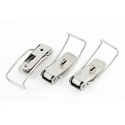 Chest Case Box Stainless Steel Spring Loaded Draw Lock Toggle Latch 4.5