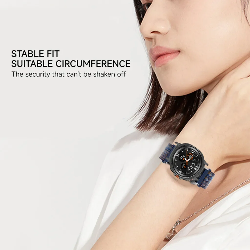 Nylon Loop Strap for Samsung Galaxy Watch 8 40MM 44MM/8classic Breathable Nylon Replacement Wristband Bracelet for Galaxy Ultra2