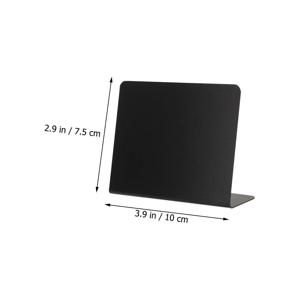 10Pcs PVC Mini Blackboards Food Sign Chalkboards Multifunctional Desktop Price Boards Message Blackboards for Cafe Restaurant