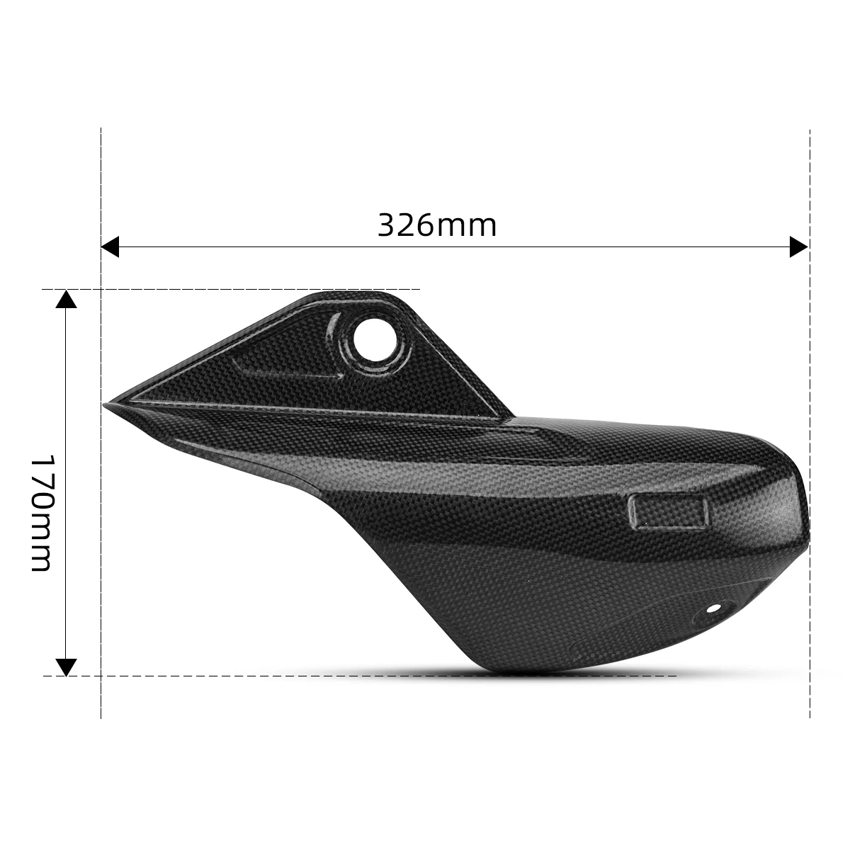 Motorcycle exhaust modified carbon fiber anti-scald cover for akra R1 muffler