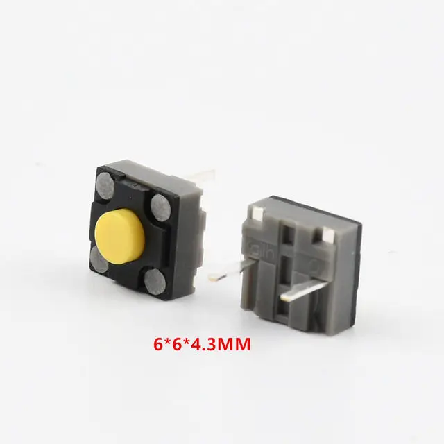 10Pcs New Kailh Mute button 6*6*7.3mm quare silent micro switch 6*6*4.3mm Tact Button Switch 6X6X9.5mm DPI keys