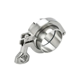 19mm-63mm Sanitary Tri Clamp Weld Ferrule Union Set 304 Stainless Steel Pipe Fittings Chuck