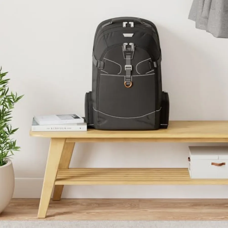 حقيبة ظهر للكمبيوتر المحمول Business 120 مع غطاء للمطر بسعة 40 لتر، حجرة كبيرة لأجهزة الكمبيوتر المحمولة حتى 18.4 بوصة 180 ° تصميم مبطن قابل للطي #2