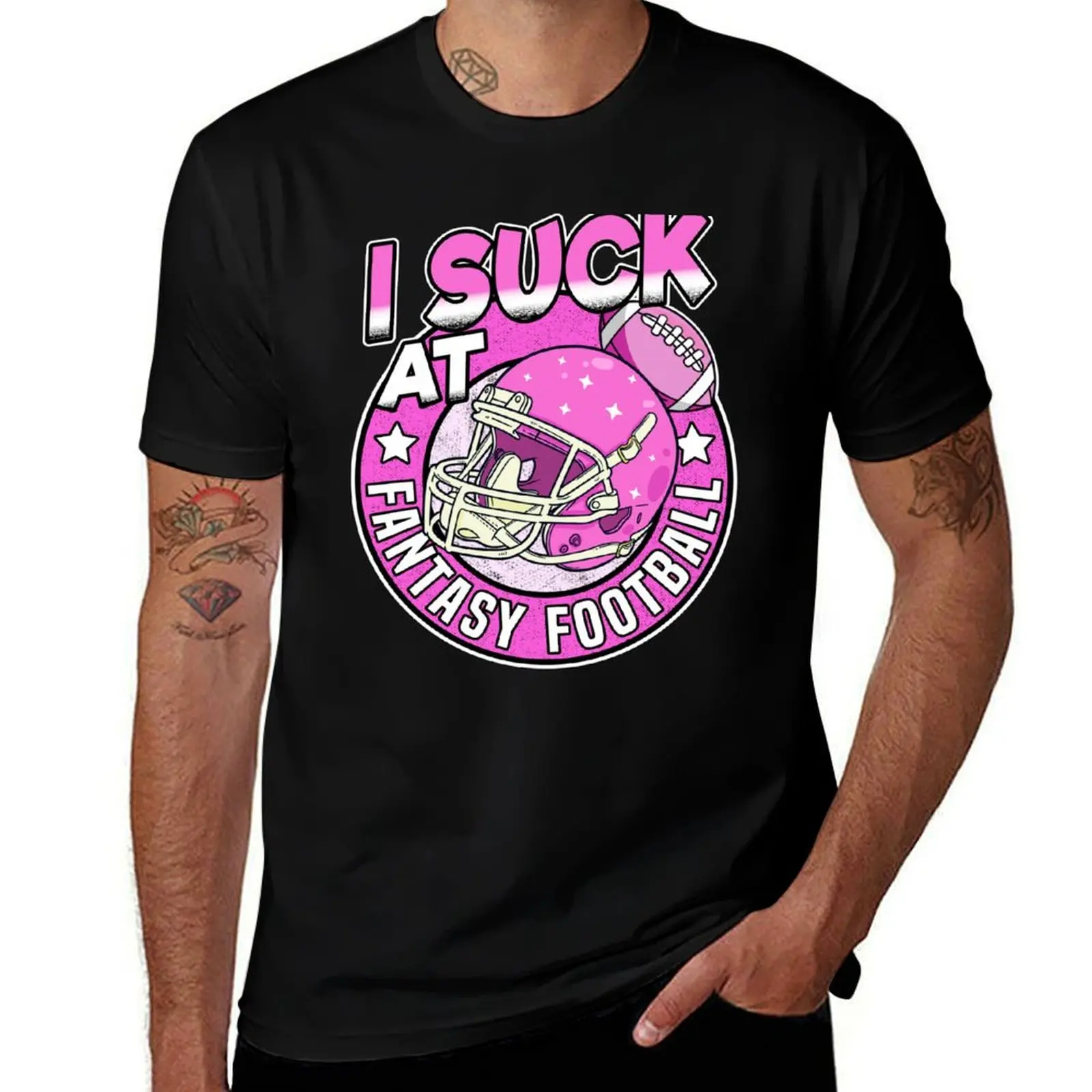 

Football Loser Fantasy Suck Funny I At Outfit Gift T-Shirt Casual Minimalist Short Sleeve Top