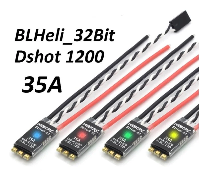 HAKRC 35A F35A BLHeli_32 Dshot1200 2-5S Brushless speed ESC Built-in LED for F3 F4 F405 F7 FC RC FPV Racing Freestyle Drone DIY