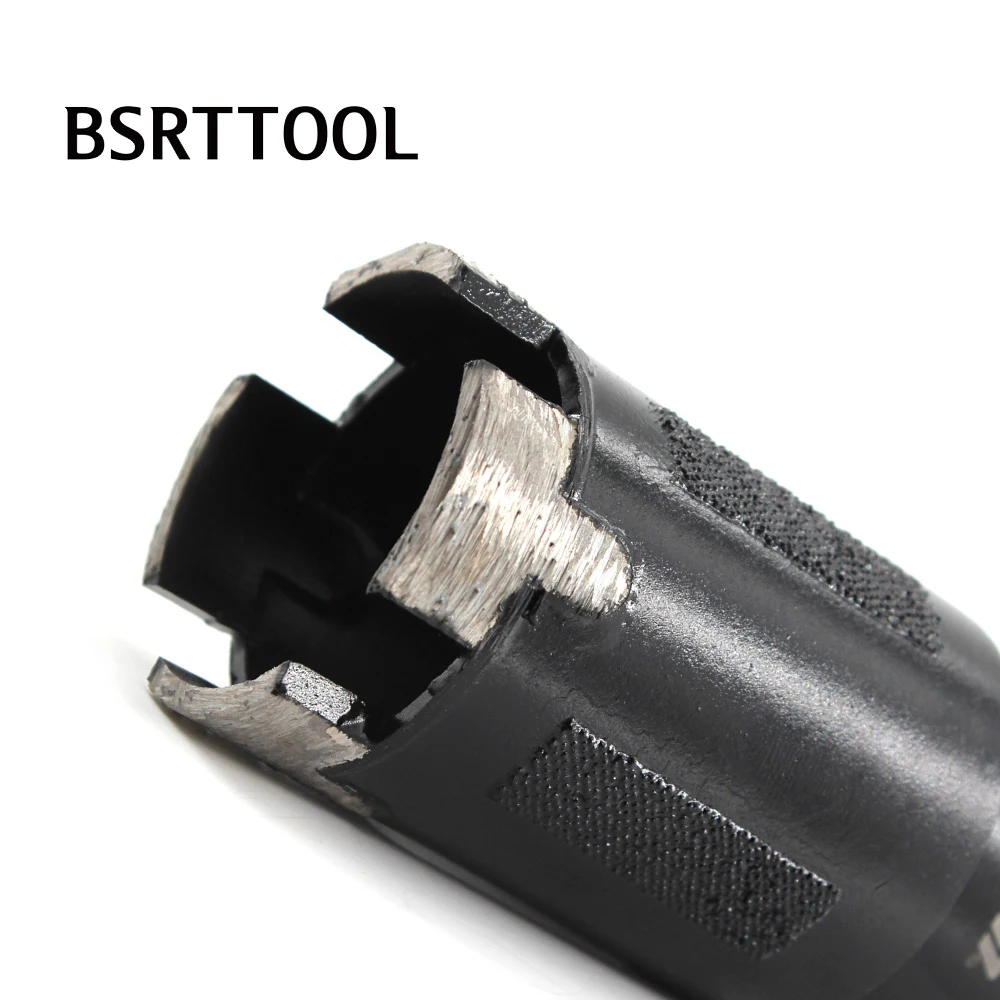 Imagem -04 - Bsrttool Seco Diamante Perfuração Núcleo Bits Cortador de Cerâmica Telha 14 811 Rosca para Granito Mármore Concreto Pedra Broca Ferramenta