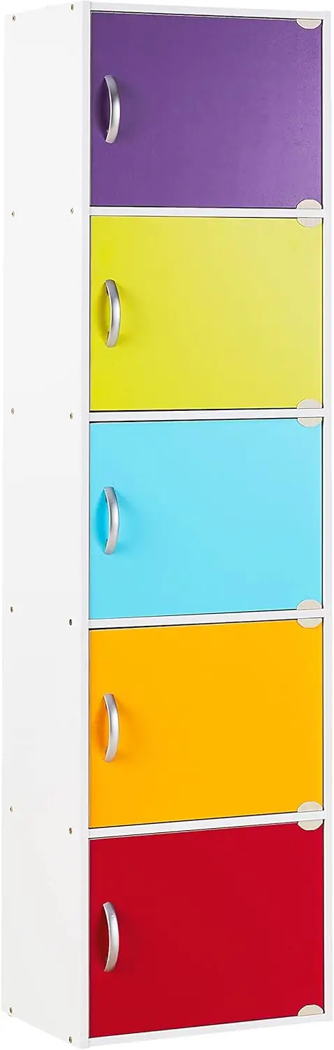 

Книжный шкаф IMPORT, Rainbow, 5 дверей, 11,75 дюймов (глубина) x 15,9 дюймов (ширина) x 59 дюймов (высота)