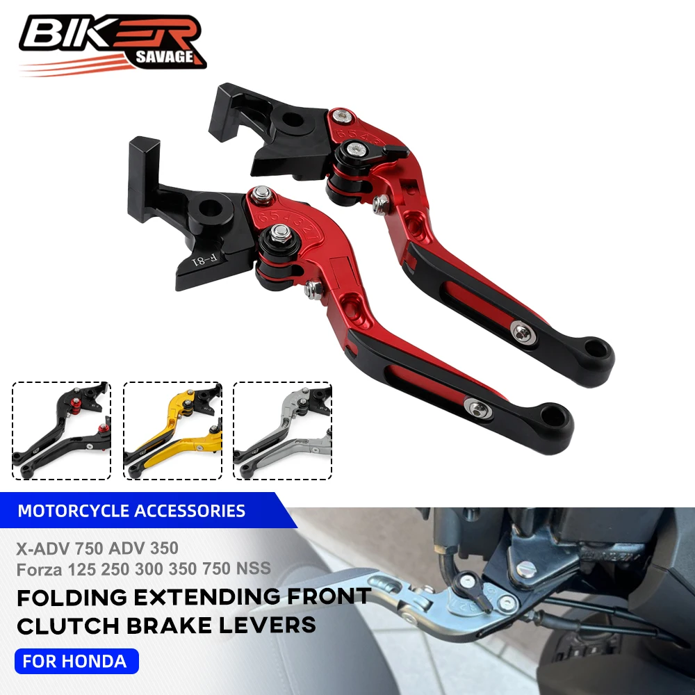X-ADV Forza 750 2022 Folding Clutch Brake Levers For Honda ADV 350 Forza 300 250 125 NSS350 Motorcycle Extendable Brake Handles