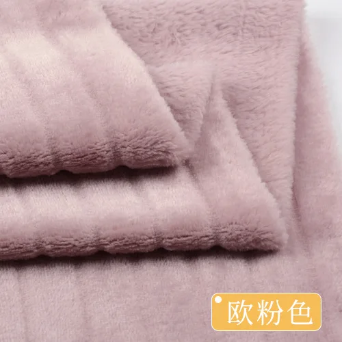 85x50cm Thick Solid Striped Double-sided Flannel For Plush Pajamas, Blankets, Bedding, Home Clothing Handmake DIY Fabric TJ20980