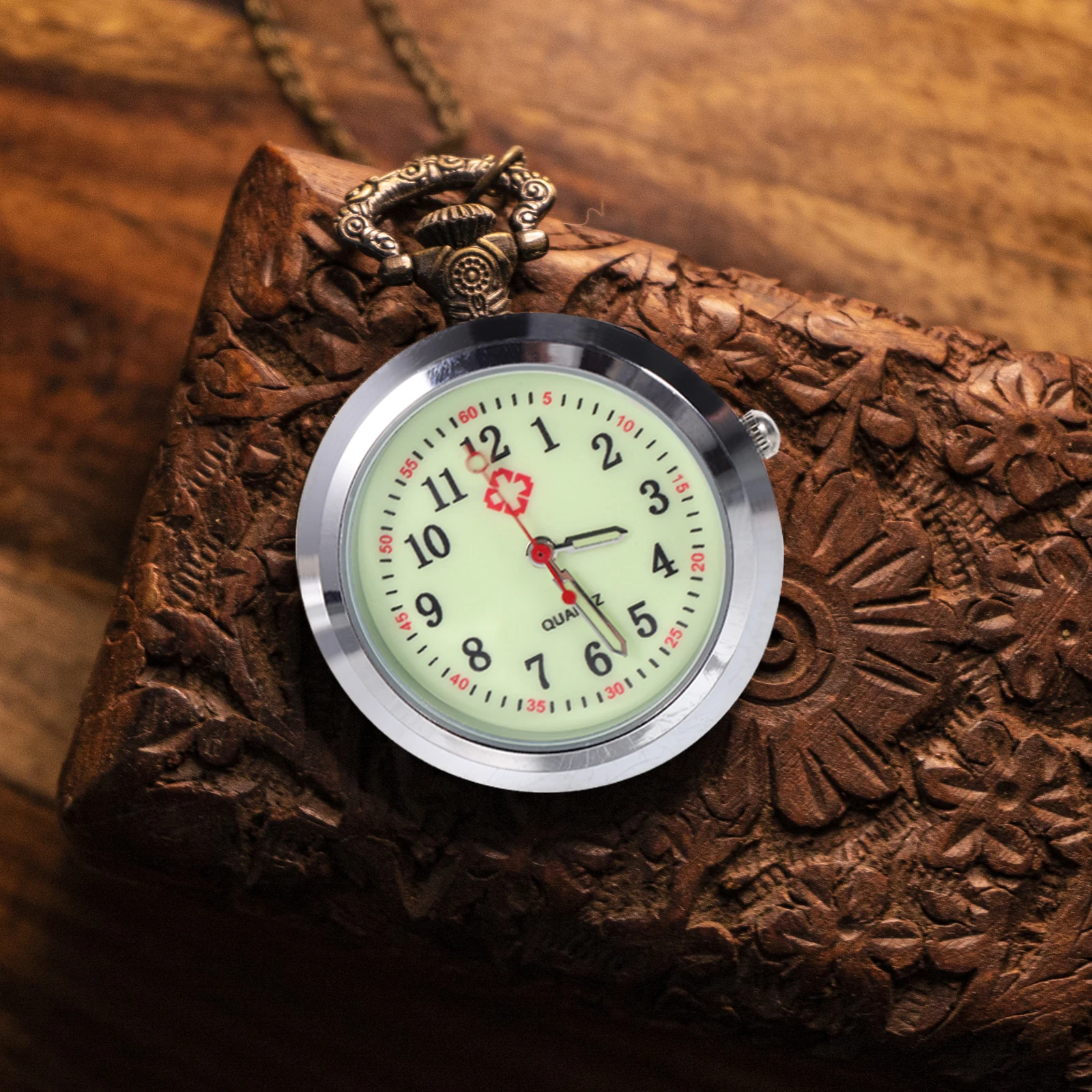 

2pcs Luminous Quartz Parts Accessory Vintage Pocket Watch Dials DIY Pocket Watch Parts Supplies Nurse Accessories