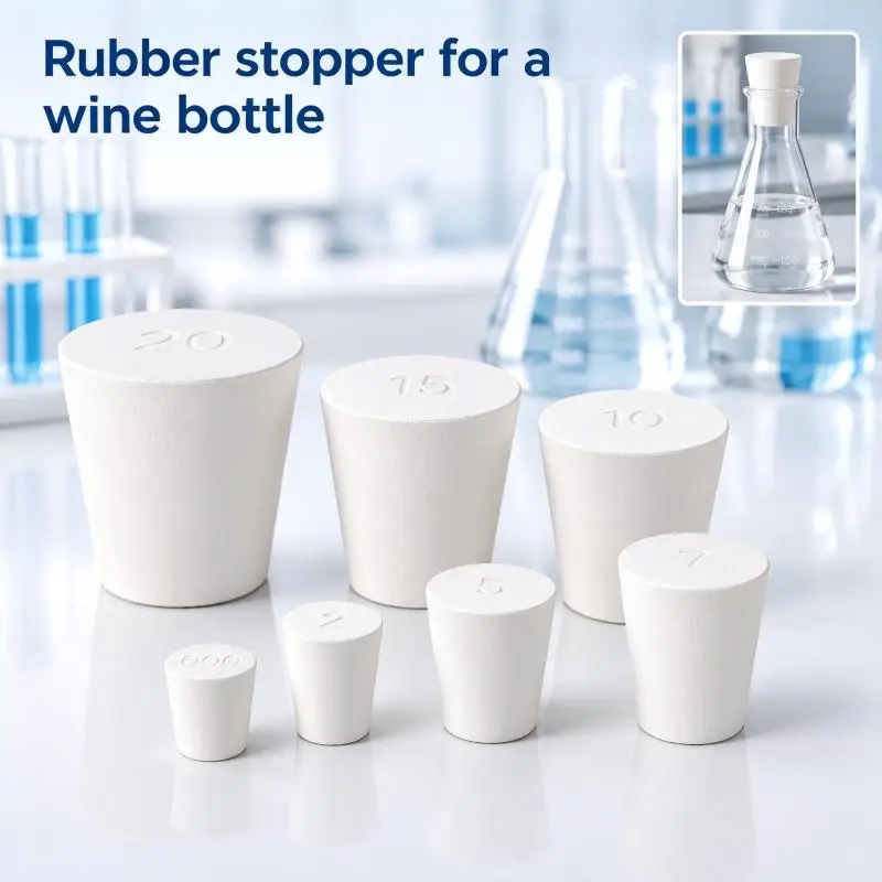 Solids rubber plug rubber wine stoppers Tapered Push-In Laboratory Bottle Test Tube Sealing Plug Exhaust Valve pipe fittings