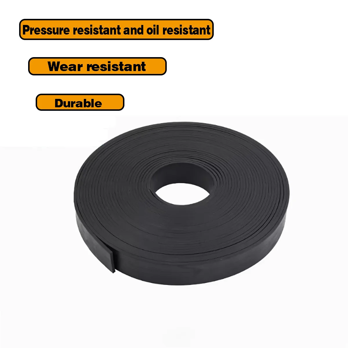 Picture 3: 1 Meter Thick 2/3/5mm Black Silicone Rubber Seal Strip Width 10/15/20/30/40/50mm  Anti-Slip Damper Sealing Gasket Heat Resistant