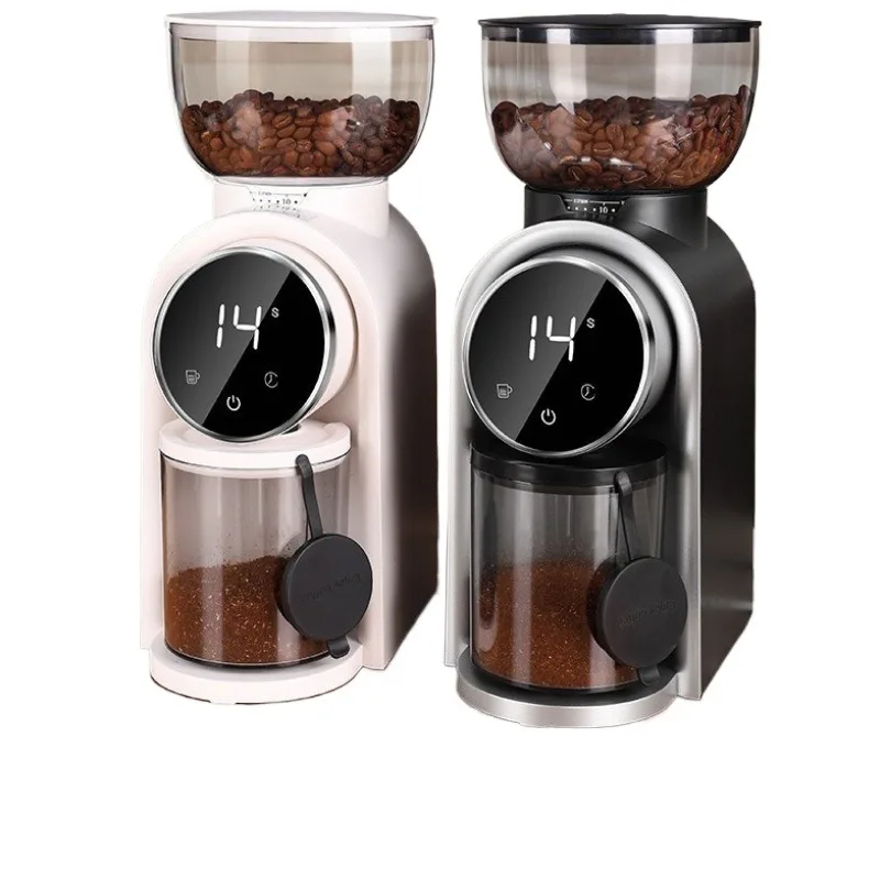 Smart electric coffee grinder, adjustable scale, pour-over steel core coffee bean grinder, home coffee machine