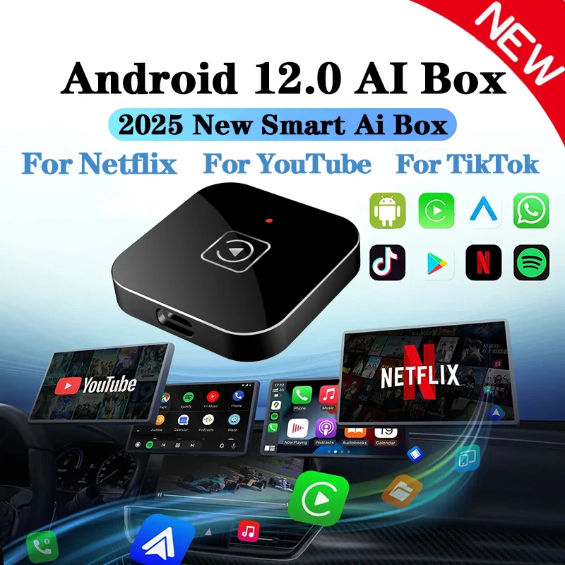 Holen Sie sich das ultimative In-Car mit 2 GB + 16 GB 5-in-1-Carplay-Adapter, Android Auto, Android